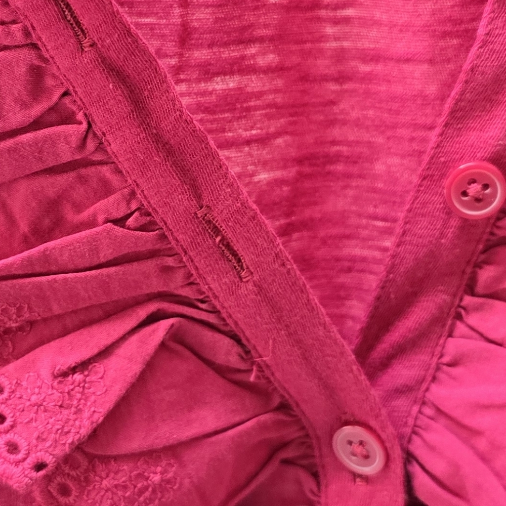 LOFT LARGE RUFFLE TOP - Picture 6 of 6